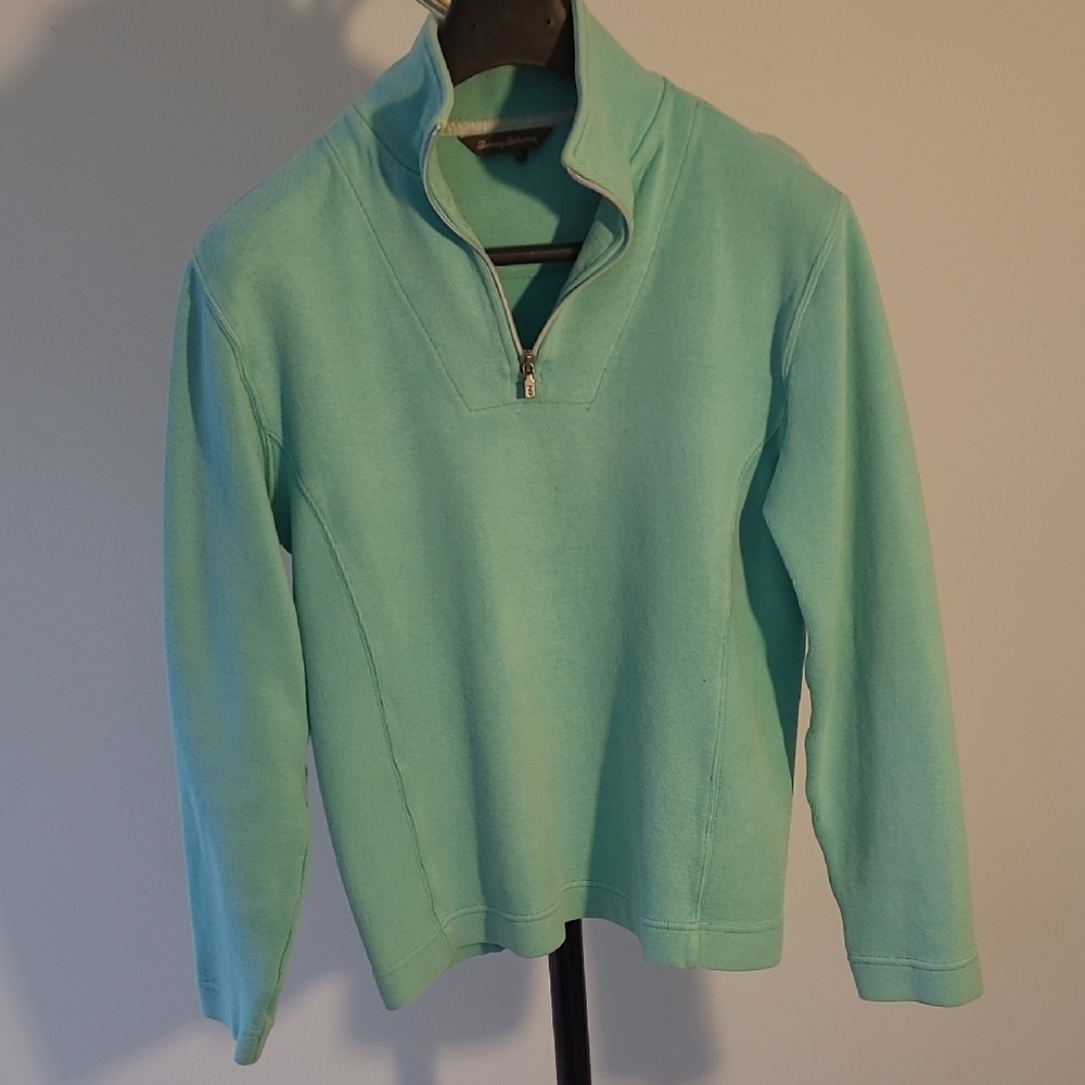 Mint Green Tommy Bahama Aruba Quarter-Zip Pullover